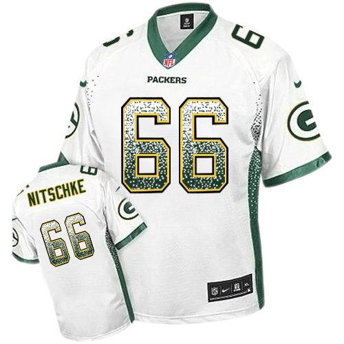 Nike Packers #66 Ray Nitschke White Men's Stitched NFL Elite Drift Fashion Jersey Nike Packers #66 Ray Nitschke White Men's Stitched NFL Elite Drift Fashion Jersey