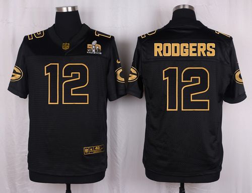 Nike Packers #12 Aaron Rodgers Black Men's Stitched NFL Elite Pro Line Gold Collection Jersey Nike Packers #12 Aaron Rodgers Black Men's Stitched NFL Elite Pro Line Gold Collection Jersey