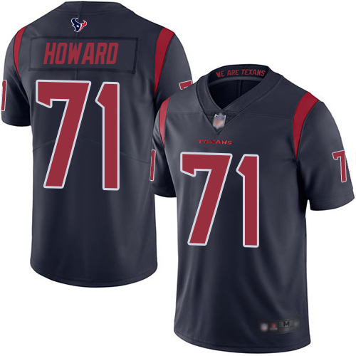 Nike Texans #71 Tytus Howard Navy Blue Men's Stitched NFL Limited Rush Jersey Nike Texans #71 Tytus Howard Navy Blue Men's Stitched NFL Limited Rush Jersey