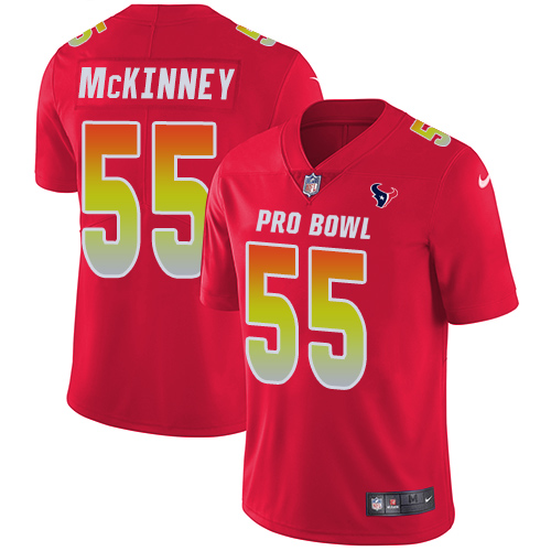 Nike Texans #55 Benardrick McKinney Red Men's Stitched NFL Limited AFC 2019 Pro Bowl Jersey Nike Texans #55 Benardrick McKinney Red Men's Stitched NFL Limited AFC 2019 Pro Bowl Jersey