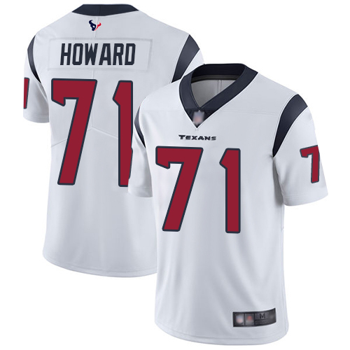 Nike Texans #71 Tytus Howard White Men's Stitched NFL Vapor Untouchable Limited Jersey Nike Texans #71 Tytus Howard White Men's Stitched NFL Vapor Untouchable Limited Jersey