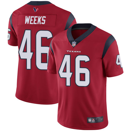 Nike Texans #46 Jon Weeks Red Alternate Men's Stitched NFL Vapor Untouchable Limited Jersey Nike Texans #46 Jon Weeks Red Alternate Men's Stitched NFL Vapor Untouchable Limited Jersey