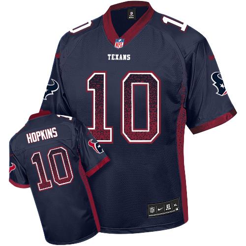 Nike Texans #10 DeAndre Hopkins Navy Blue Team Color Men's Stitched NFL Elite Drift Fashion Jersey Nike Texans #10 DeAndre Hopkins Navy Blue Team Color Men's Stitched NFL Elite Drift Fashion Jersey