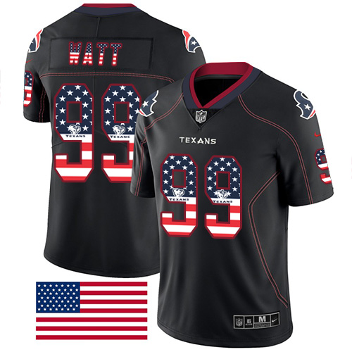 Nike Texans #99 J.J. Watt Black Men's Stitched NFL Limited Rush USA Flag Jersey Nike Texans #99 J.J. Watt Black Men's Stitched NFL Limited Rush USA Flag Jersey