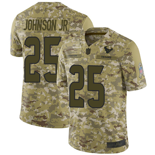 Nike Texans #25 Duke Johnson Jr Camo Men's Stitched NFL Limited 2018 Salute To Service Jersey Nike Texans #25 Duke Johnson Jr Camo Men's Stitched NFL Limited 2018 Salute To Service Jersey