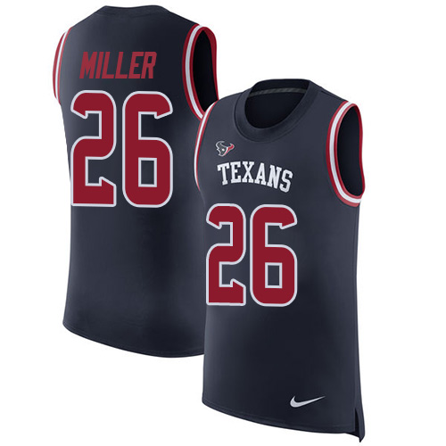 Nike Texans #26 Lamar Miller Navy Blue Team Color Men's Stitched NFL Limited Rush Tank Top Jersey Nike Texans #26 Lamar Miller Navy Blue Team Color Men's Stitched NFL Limited Rush Tank Top Jersey