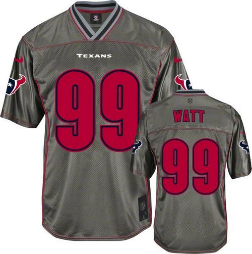 Nike Texans #99 J.J. Watt Grey Men's Stitched NFL Elite Vapor Jersey Nike Texans #99 J.J. Watt Grey Men's Stitched NFL Elite Vapor Jersey