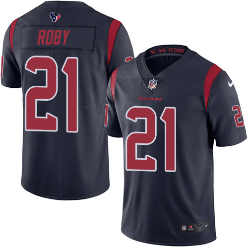 Nike Texans #21 Bradley Roby Navy Blue Men's Stitched NFL Limited Rush Jersey Nike Texans #21 Bradley Roby Navy Blue Men's Stitched NFL Limited Rush Jersey