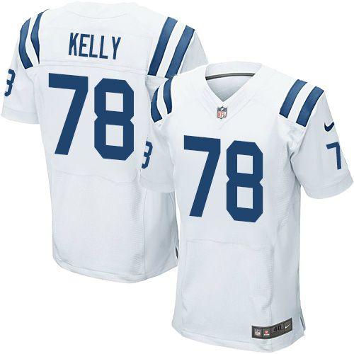 Nike Colts #78 Ryan Kelly White Men's Stitched NFL Elite Jersey Nike Colts #78 Ryan Kelly White Men's Stitched NFL Elite Jersey