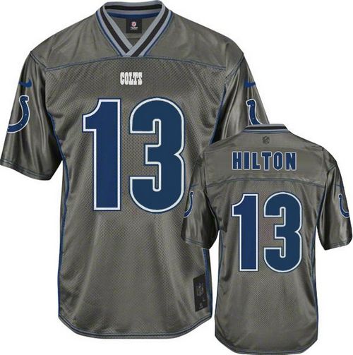 Nike Colts #13 T.Y. Hilton Grey Men's Stitched NFL Elite Vapor Jersey Nike Colts #13 T.Y. Hilton Grey Men's Stitched NFL Elite Vapor Jersey