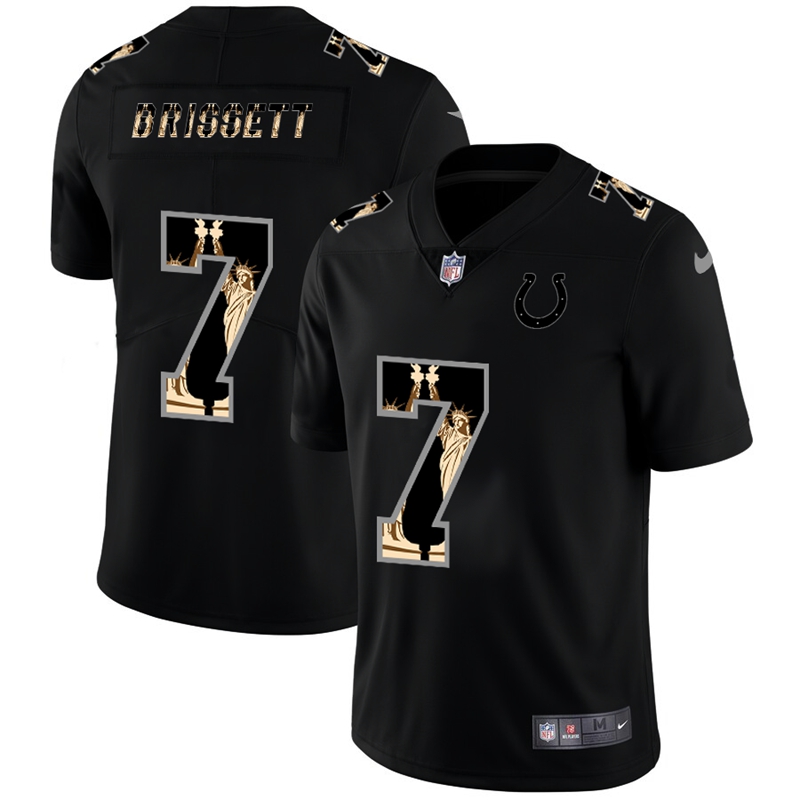 Indianapolis Colts #7 Jacoby Brissett Carbon Black Vapor Statue Of Liberty Limited NFL Jersey Indianapolis Colts #7 Jacoby Brissett Carbon Black Vapor Statue Of Liberty Limited NFL Jersey