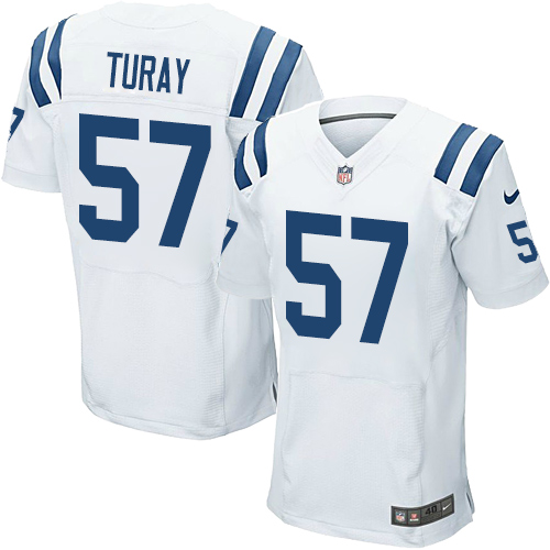 Nike Colts #57 Kemoko Turay White Men's Stitched NFL Elite Jersey Nike Colts #57 Kemoko Turay White Men's Stitched NFL Elite Jersey