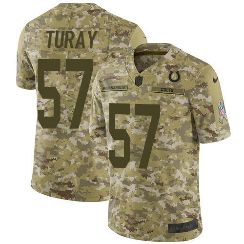Nike Colts #57 Kemoko Turay Camo Men's Stitched NFL Limited 2018 Salute To Service Jersey Nike Colts #57 Kemoko Turay Camo Men's Stitched NFL Limited 2018 Salute To Service Jersey
