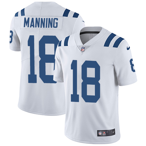 Nike Colts #18 Peyton Manning White Men's Stitched NFL Vapor Untouchable Limited Jersey Nike Colts #18 Peyton Manning White Men's Stitched NFL Vapor Untouchable Limited Jersey