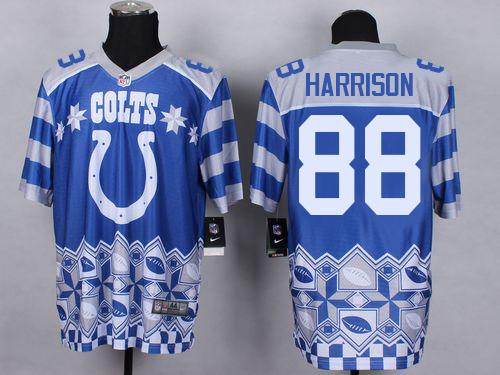 Nike Colts #88 Marvin Harrison Royal Blue Men's Stitched NFL Elite Noble Fashion Jersey Nike Colts #88 Marvin Harrison Royal Blue Men's Stitched NFL Elite Noble Fashion Jersey