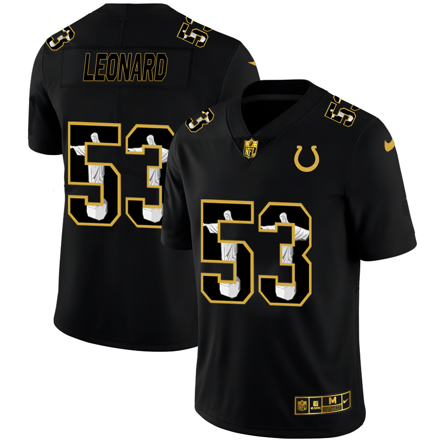 Indianapolis Colts #53 Darius Leonard Men's Nike Carbon Black Vapor Cristo Redentor Limited NFL Jersey Indianapolis Colts #53 Darius Leonard Men's Nike Carbon Black Vapor Cristo Redentor Limited NFL Jersey
