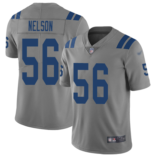 Nike Colts #56 Quenton Nelson Gray Men's Stitched NFL Limited Inverted Legend Jersey Nike Colts #56 Quenton Nelson Gray Men's Stitched NFL Limited Inverted Legend Jersey