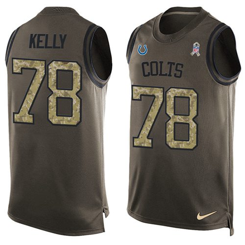 Nike Colts #78 Ryan Kelly Green Men's Stitched NFL Limited Salute To Service Tank Top Jersey Nike Colts #78 Ryan Kelly Green Men's Stitched NFL Limited Salute To Service Tank Top Jersey