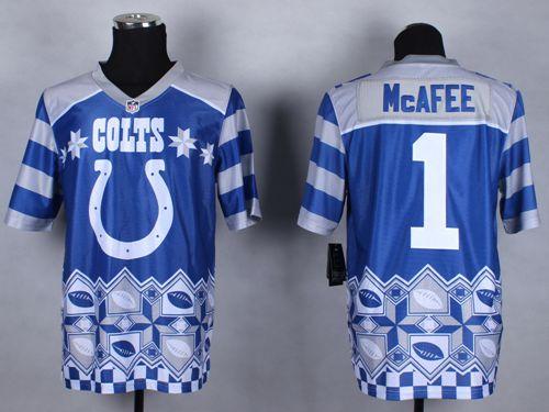 Nike Colts #1 Pat McAfee Royal Blue Men's Stitched NFL Elite Noble Fashion Jersey Nike Colts #1 Pat McAfee Royal Blue Men's Stitched NFL Elite Noble Fashion Jersey