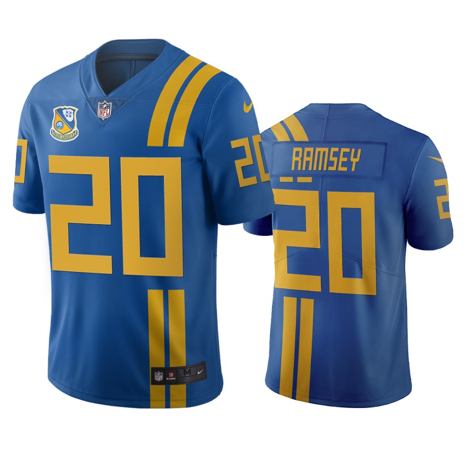 Jacksonville Jaguars #20 Jalen Ramsey Royal Vapor Limited City Edition NFL Jersey Jacksonville Jaguars #20 Jalen Ramsey Royal Vapor Limited City Edition NFL Jersey