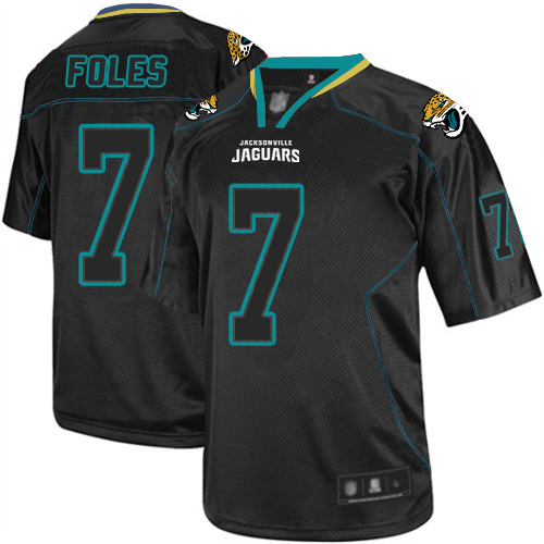Nike Jaguars #7 Nick Foles Lights Out Black Men's Stitched NFL Elite Jersey Nike Jaguars #7 Nick Foles Lights Out Black Men's Stitched NFL Elite Jersey