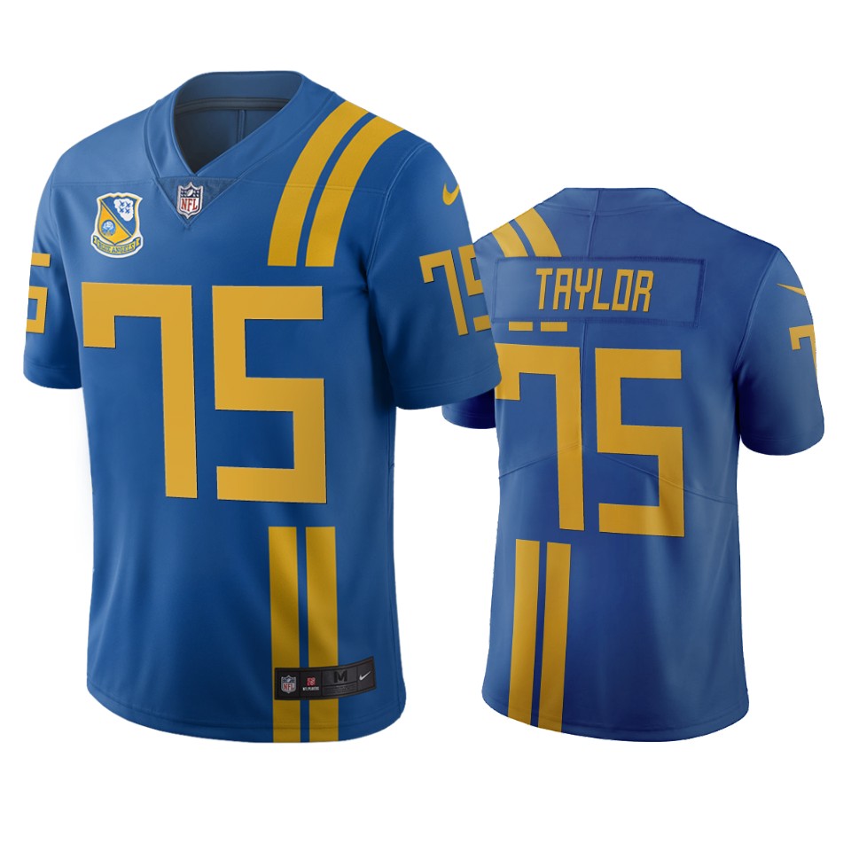 Jacksonville Jaguars #75 Jawaan Taylor Royal Vapor Limited City Edition NFL Jersey Jacksonville Jaguars #75 Jawaan Taylor Royal Vapor Limited City Edition NFL Jersey
