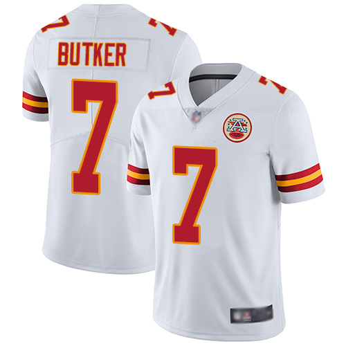 Nike Chiefs #7 Harrison Butker White Men's Stitched NFL Vapor Untouchable Limited Jersey Nike Chiefs #7 Harrison Butker White Men's Stitched NFL Vapor Untouchable Limited Jersey