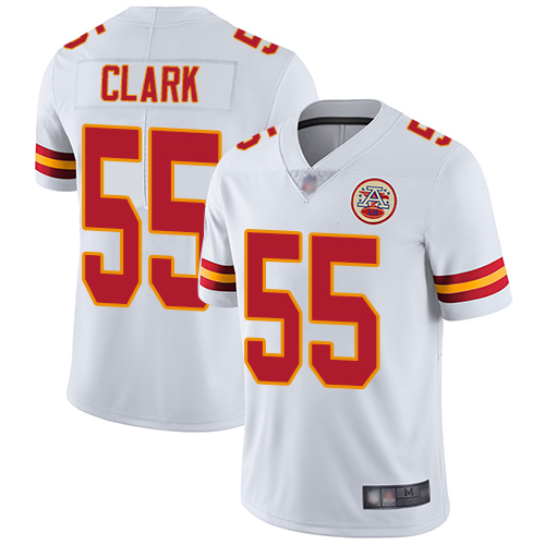 Nike Chiefs #55 Frank Clark White Men's Stitched NFL Vapor Untouchable Limited Jersey Nike Chiefs #55 Frank Clark White Men's Stitched NFL Vapor Untouchable Limited Jersey