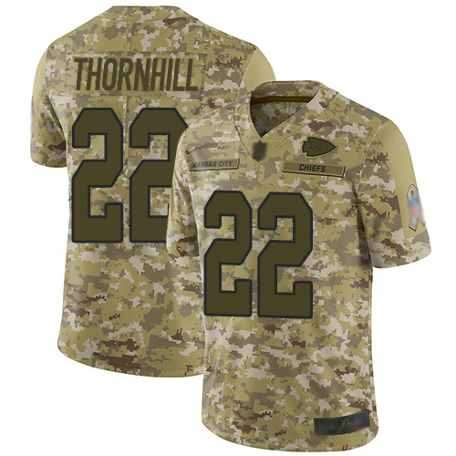 Nike Chiefs #22 Juan Thornhill Camo Men's Stitched NFL Limited 2018 Salute To Service Jersey Nike Chiefs #22 Juan Thornhill Camo Men's Stitched NFL Limited 2018 Salute To Service Jersey