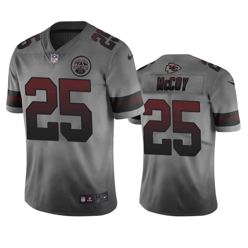 Kansas City Chiefs #25 Lesean Mccoy Smoky Men's Nike Vapor Limited City Edition NFL Jersey Kansas City Chiefs #25 Lesean Mccoy Smoky Men's Nike Vapor Limited City Edition NFL Jersey