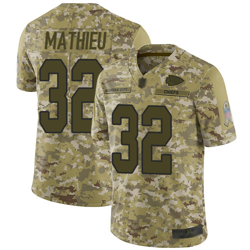 Nike Chiefs #32 Tyrann Mathieu Camo Men's Stitched NFL Limited 2018 Salute To Service Jersey Nike Chiefs #32 Tyrann Mathieu Camo Men's Stitched NFL Limited 2018 Salute To Service Jersey