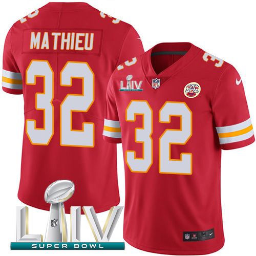 Nike Chiefs #32 Tyrann Mathieu Red Super Bowl LIV 2020 Team Color Men's Stitched NFL Vapor Untouchable Limited Jersey Nike Chiefs #32 Tyrann Mathieu Red Super Bowl LIV 2020 Team Color Men's Stitched NFL Vapor Untouchable Limited Jersey