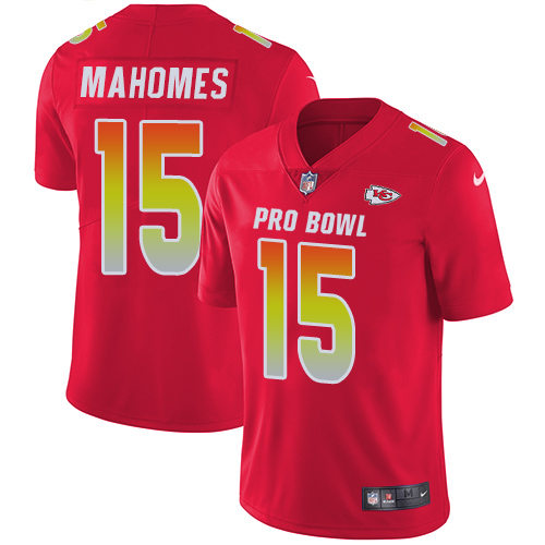 Nike Chiefs #15 Patrick Mahomes Red Men's Stitched NFL Limited AFC 2019 Pro Bowl Jersey Nike Chiefs #15 Patrick Mahomes Red Men's Stitched NFL Limited AFC 2019 Pro Bowl Jersey