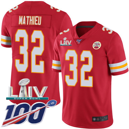 Nike Chiefs #32 Tyrann Mathieu Red Super Bowl LIV 2020 Team Color Men's Stitched NFL 100th Season Vapor Untouchable Limited Jersey Nike Chiefs #32 Tyrann Mathieu Red Super Bowl LIV 2020 Team Color Men's Stitched NFL 100th Season Vapor Untouchable Limited Jersey