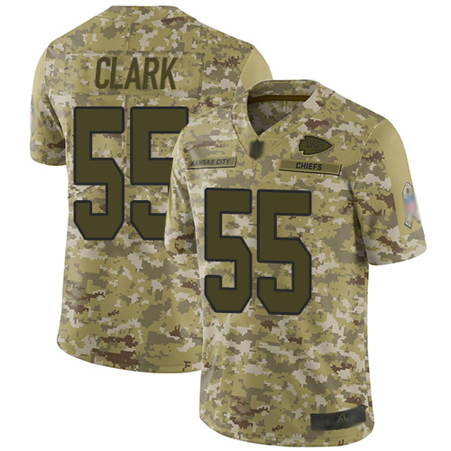 Nike Chiefs #55 Frank Clark Camo Men's Stitched NFL Limited 2018 Salute To Service Jersey Nike Chiefs #55 Frank Clark Camo Men's Stitched NFL Limited 2018 Salute To Service Jersey