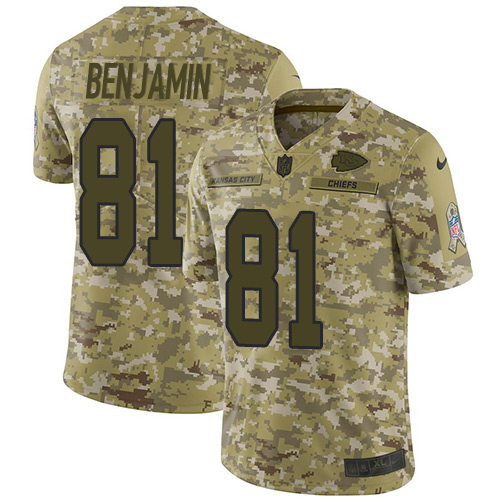 Nike Chiefs #81 Kelvin Benjamin Camo Men's Stitched NFL Limited 2018 Salute To Service Jersey Nike Chiefs #81 Kelvin Benjamin Camo Men's Stitched NFL Limited 2018 Salute To Service Jersey