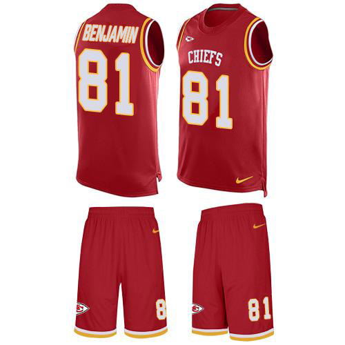 Nike Chiefs #81 Kelvin Benjamin Red Team Color Men's Stitched NFL Limited Tank Top Suit Jersey Nike Chiefs #81 Kelvin Benjamin Red Team Color Men's Stitched NFL Limited Tank Top Suit Jersey