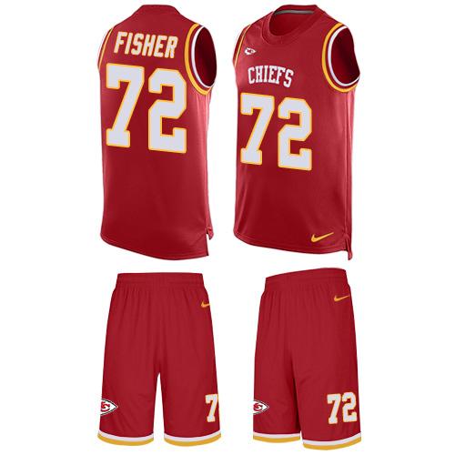 Nike Chiefs #72 Eric Fisher Red Team Color Men's Stitched NFL Limited Tank Top Suit Jersey Nike Chiefs #72 Eric Fisher Red Team Color Men's Stitched NFL Limited Tank Top Suit Jersey