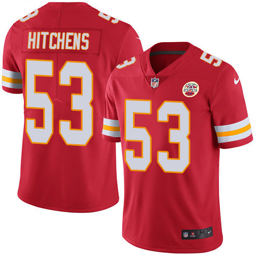 Nike Chiefs #53 Anthony Hitchens Red Team Color Men's Stitched NFL Vapor Untouchable Limited Jersey Nike Chiefs #53 Anthony Hitchens Red Team Color Men's Stitched NFL Vapor Untouchable Limited Jersey