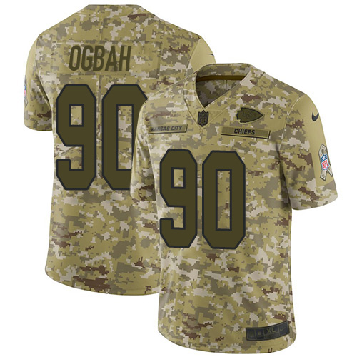 Nike Chiefs #90 Emmanuel Ogbah Camo Men's Stitched NFL Limited 2018 Salute To Service Jersey Nike Chiefs #90 Emmanuel Ogbah Camo Men's Stitched NFL Limited 2018 Salute To Service Jersey