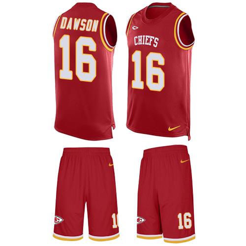 Nike Chiefs #16 Len Dawson Red Team Color Men's Stitched NFL Limited Tank Top Suit Jersey Nike Chiefs #16 Len Dawson Red Team Color Men's Stitched NFL Limited Tank Top Suit Jersey