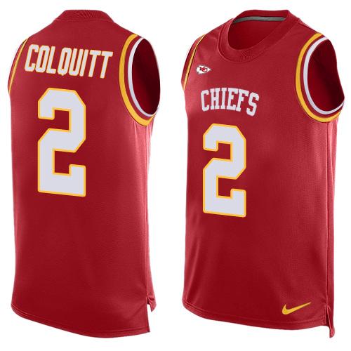 Nike Chiefs #2 Dustin Colquitt Red Team Color Men's Stitched NFL Limited Tank Top Jersey Nike Chiefs #2 Dustin Colquitt Red Team Color Men's Stitched NFL Limited Tank Top Jersey