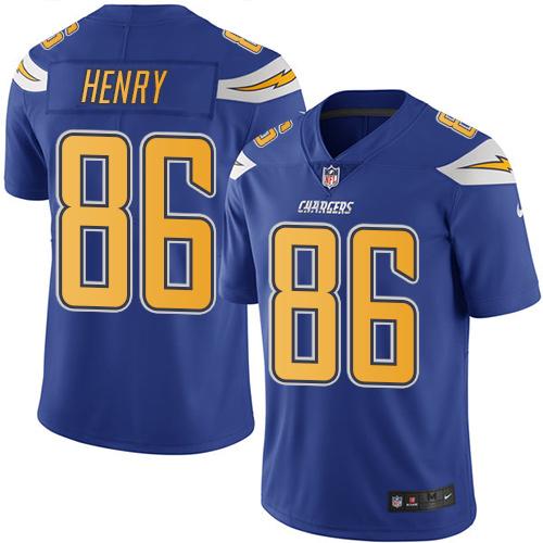 Nike Chargers #86 Hunter Henry Electric Blue Men's Stitched NFL Limited Rush Jersey Nike Chargers #86 Hunter Henry Electric Blue Men's Stitched NFL Limited Rush Jersey