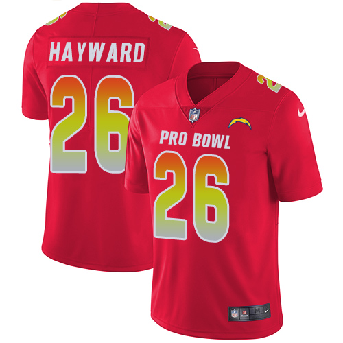 Nike Chargers #26 Casey Hayward Red Men's Stitched NFL Limited AFC 2018 Pro Bowl Jersey Nike Chargers #26 Casey Hayward Red Men's Stitched NFL Limited AFC 2018 Pro Bowl Jersey