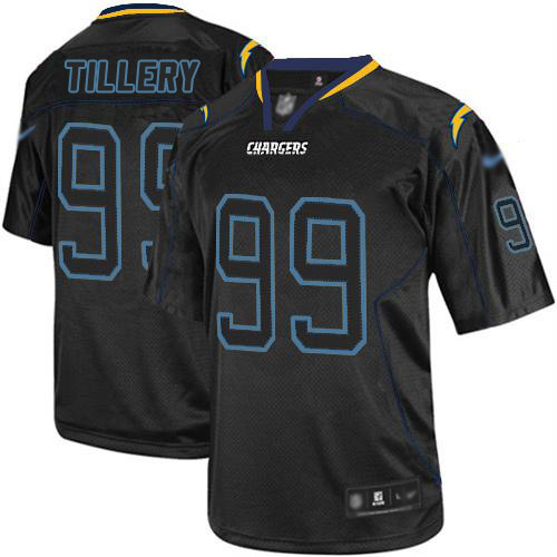 Nike Chargers #99 Jerry Tillery Lights Out Black Men's Stitched NFL Elite Jersey Nike Chargers #99 Jerry Tillery Lights Out Black Men's Stitched NFL Elite Jersey