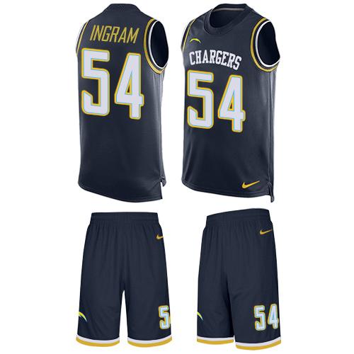 Nike Chargers #54 Melvin Ingram Navy Blue Team Color Men's Stitched NFL Limited Tank Top Suit Jersey Nike Chargers #54 Melvin Ingram Navy Blue Team Color Men's Stitched NFL Limited Tank Top Suit Jersey