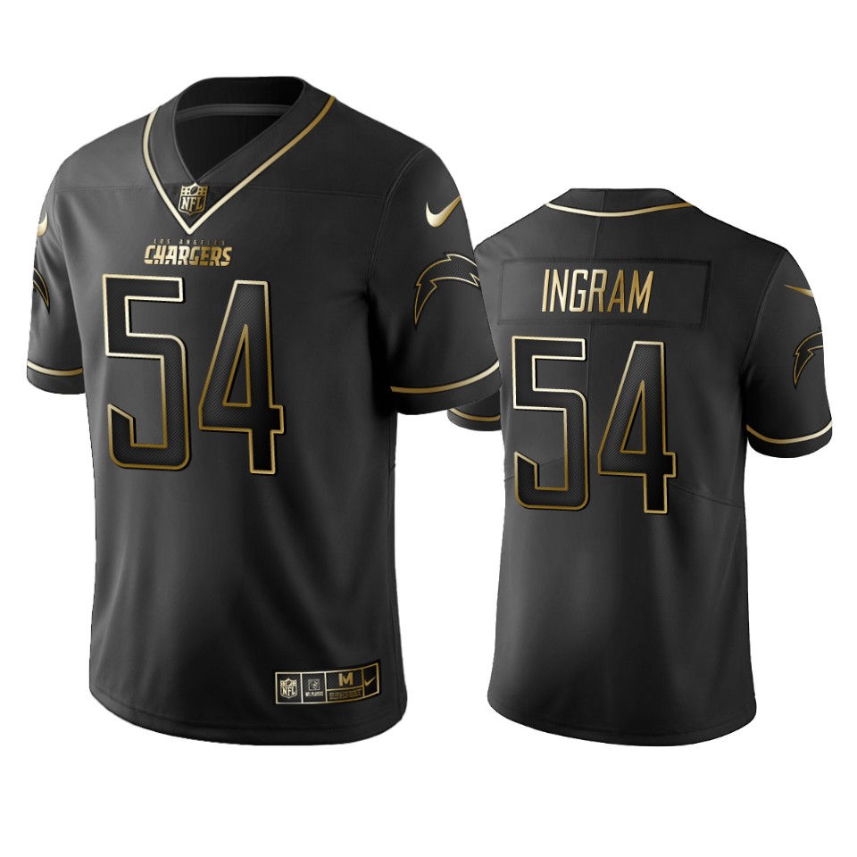 Chargers #54 Melvin Ingram Men's Stitched NFL Vapor Untouchable Limited Black Golden Jersey Chargers #54 Melvin Ingram Men's Stitched NFL Vapor Untouchable Limited Black Golden Jersey