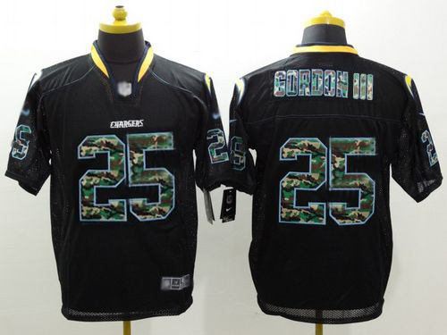 Nike Chargers #25 Melvin Gordon III Black Men's Stitched NFL Elite Camo Fashion Jersey Nike Chargers #25 Melvin Gordon III Black Men's Stitched NFL Elite Camo Fashion Jersey