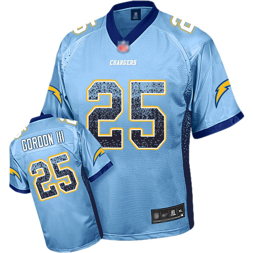 Nike Chargers #25 Melvin Gordon III Electric Blue Alternate Men's Stitched NFL Elite Drift Fashion Jersey Nike Chargers #25 Melvin Gordon III Electric Blue Alternate Men's Stitched NFL Elite Drift Fashion Jersey