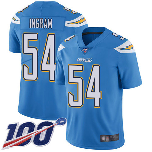 Nike Chargers #54 Melvin Ingram Electric Blue Alternate Men's Stitched NFL 100th Season Vapor Limited Jersey Nike Chargers #54 Melvin Ingram Electric Blue Alternate Men's Stitched NFL 100th Season Vapor Limited Jersey